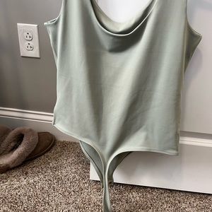 Express Body Contour green bodysuit